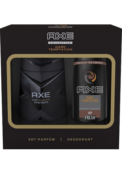 Axe Dark Temptation Erkek Parfüm EDT 50 ML + Temptation Erkek Sprey Deodorant 150 ML