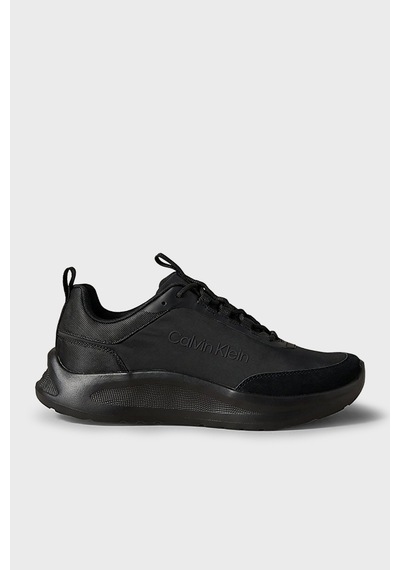 Calvin Klein Süet Detaylı Sneaker Ayakkabı Erkek Ayakkabı Hm0hm02342 0gj Siyah