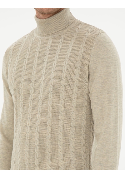 Pierre Cardin Erkek Kum Melanj Kazak /triko 50300500-vr123 Kum Melanj
