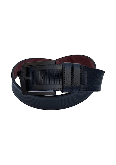 Süzer Deri Siyah Suni Deri Ortası Desenli Model 4.5 Genişlik Unisex Spor Kemer - 4500-88 001 Siyah