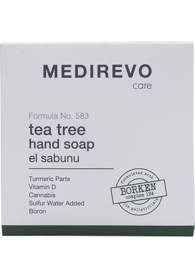 Medirevo Zerdeçal Bor Kenevir Tohumu Yağı Kükürt Suyu D Vitaminli Çay Ağacı Katı Sabun 80 ML