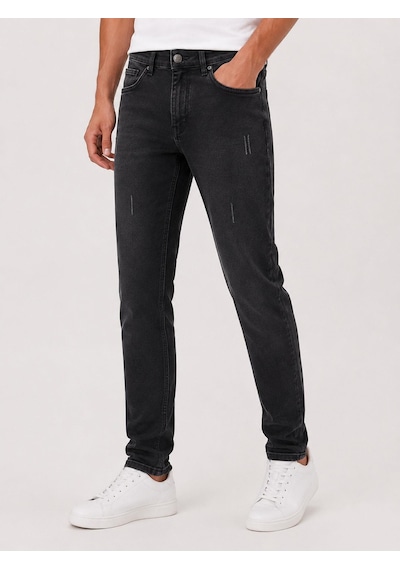 Classics Men Black Wood Erkek Slim Fit Jean Pantolon 7751 Füme