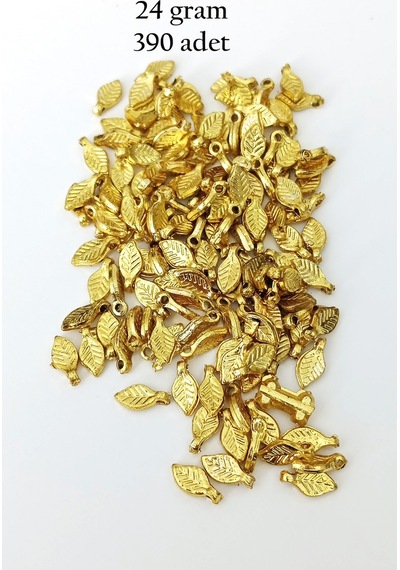 Oya Abiye Bileklik Kolye Pleksi Metalik Plastik Pul Altın Renk 24 Gram 390 Adet - Bnc535 Çok Renkli
