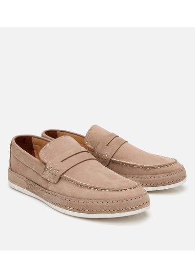 Hotiç Erkek Nubuk Bej Rahat Tabanlı Loafer 02ayh302550a300 Bej