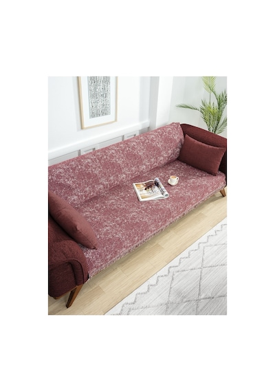 Çok Amaçlı Pamuklu Örtü- Kanepe-koltuk Şalı-koltuk Örtüsü 170x220-1087 Bordo