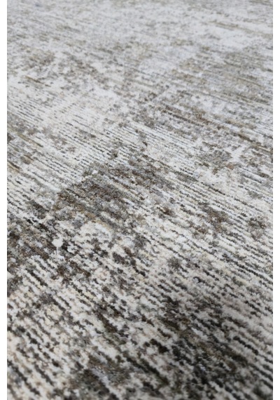 Vivanni Home Everlynn Polyester Vintage Halı Pamuk Atkı Tabanlı Modern Dokuma Ev Halısı Krem Gri