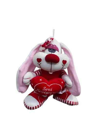 Peluş Sevimli Tavşan Sesli Uzun Kulaklı 25 CM