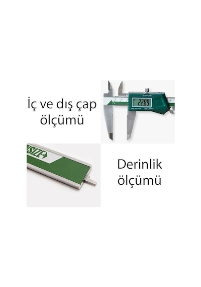 İnsize 1108-150 Dijital Kumpas Yeşil
