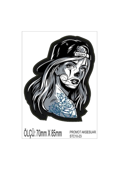 Motorsiklet Otomobil Sticker 2 Adet 023