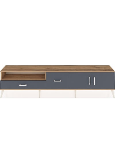 Arges Tv Ünitesi 2 Raflı 2 Çekmeceli 2 Kapaklı 220x30x51 Çam-antrasit Antrasıt/antrasıt - Atlas Çam Arges Tv Ünitesi 2 Raflı 2 Çekmeceli 2 Kapaklı 220x30x51 Çam-antrasit Antrasıt/antrasıt - Atlas Çam