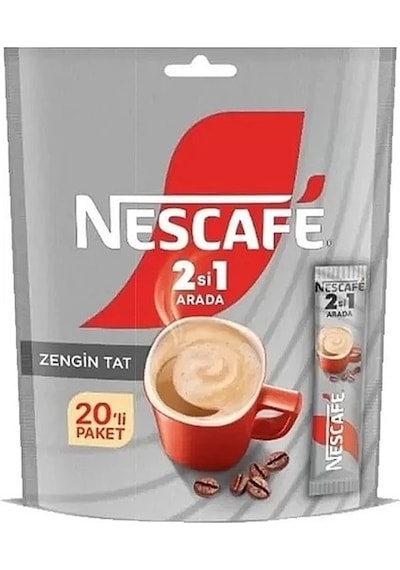 Nescafe 2si1 Arada Hazır Kahve Poşet 10 Gr 20 Adet Hazır