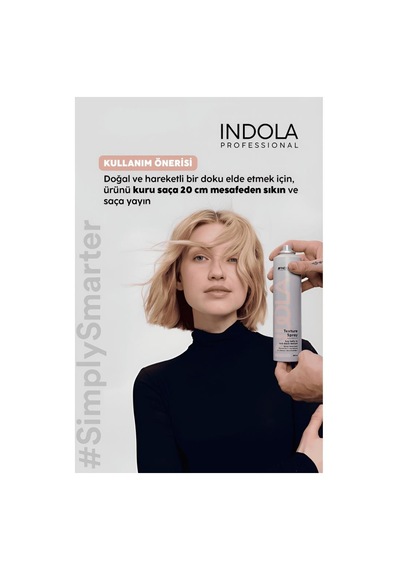 Indola Texture Spray Yapışmayan Formüllü Isı Korumalı Saç Spreyi 300 Ml