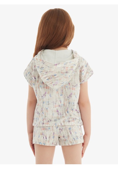 Kız Çocuk Sweatshirt 60568 - Desenli Desenli