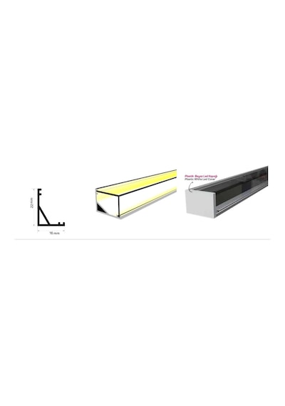 Köşe Difüzörlü, Köşe Bar Led 24v 4000k 100cm