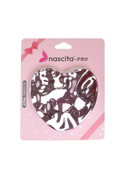 Nascita Parlak Kalpli Çanta Tipi Makyaj Aynası Nasayna00047pn Pembe