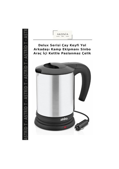Delux Serisi Çay Keyfi Yol Arkadaşı Kamp Ekipmanı Sinbo Araç İçi Kettle Paslanmaz Çelik