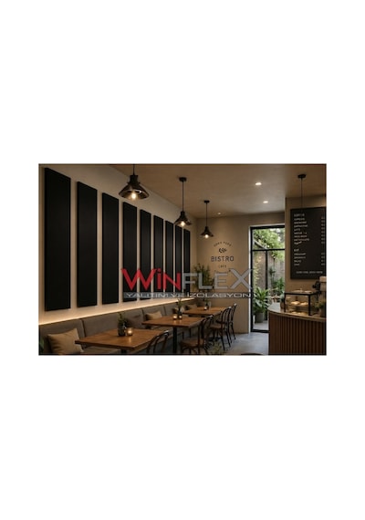 Winflex 60x240 Cm Dev Boy Akustik Panel Siyah