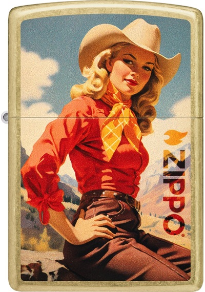 Zippo Cowgirl Dizayn Çakmak