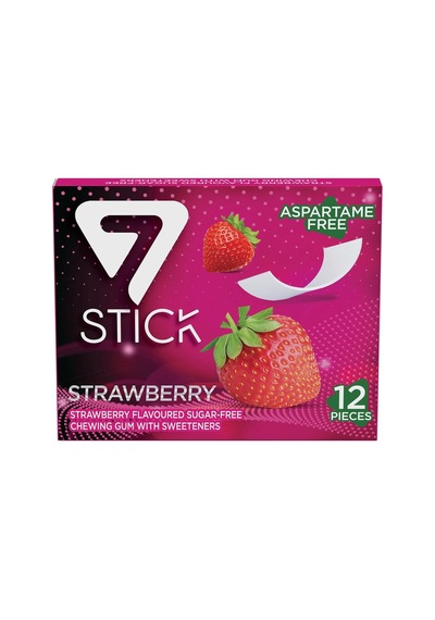 Çilek Aromalı Şekersiz Sakız 33 Gr X 12'li Paket