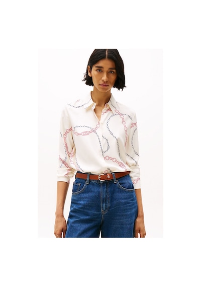 Tommy Hilfiger Kadın Gömlek ekru