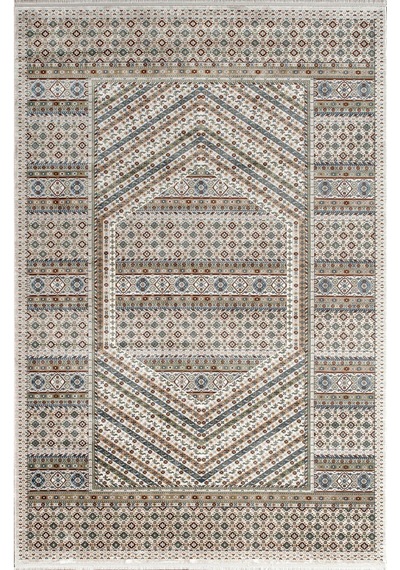 Pierre Cardin Galenda Jh01a Krem Multi Viskon Akrilik Yumuşak Dokulu Klasik Etnik Halı Çok Renkli