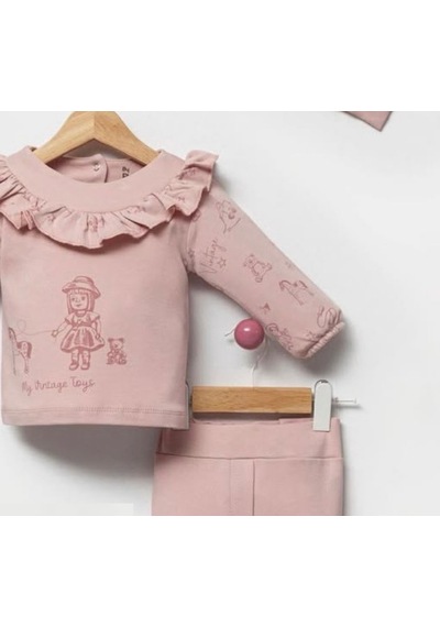 By Bubbles Sevimli Oyuncak Kız Bebek 2'li Takım Pembe