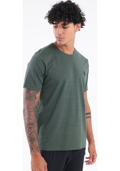 Rowinger Bisiklet Yaka Merserize Erkek Spor T-shirt Haki
