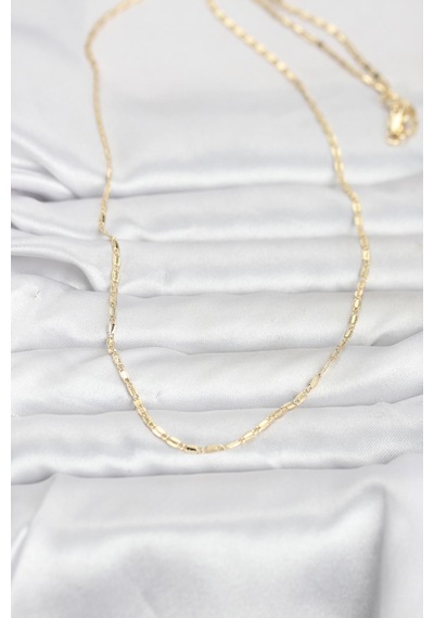 Cm 14k Gold Renk Lazerli Zincir Model 60 Cm Kadın Kolye Diğer