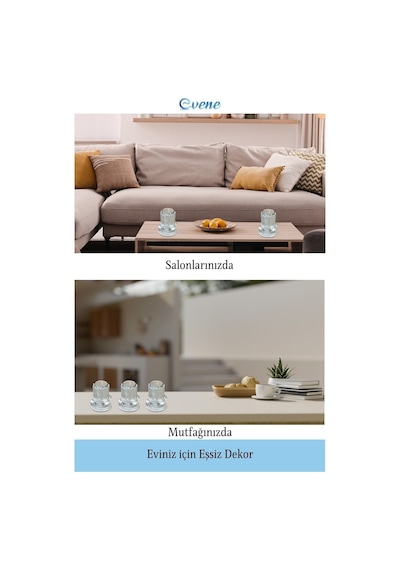 Eskitme Mumluk Şamdan 3 Adet Tealight Uyumlu Tarihi Sütun Model - Gümüş