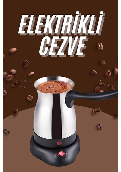 Çelik Kahve Makinesi Cezve 800 Watt Paslanmaz Çelik Türk Kahvesi Makinesi Çok Renkli