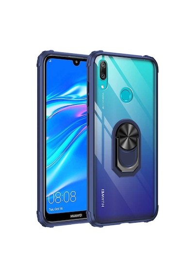 Huawei Y7 Prime 2019 Tam Korumali Yüzüklü Renkli Kenarli Manyetik 544177310