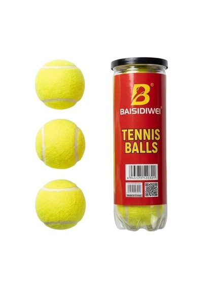 3'lü Tenis Topu Çok Renkli