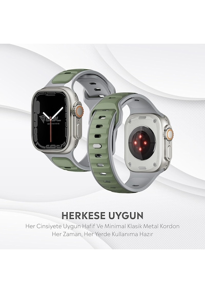 Apple Watch Series Se/11/10/9/8/7/6/5/4/3 İle Uyumlu Silikon Kordon 46mm/45mm/44mm, Series 10 42mm/41mm/40mm/38mm Çok Renkli