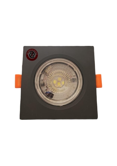 Atlantis 6 Watt 6W Cob Led Spot Siyah Kasa Kare Beyaz Işık
