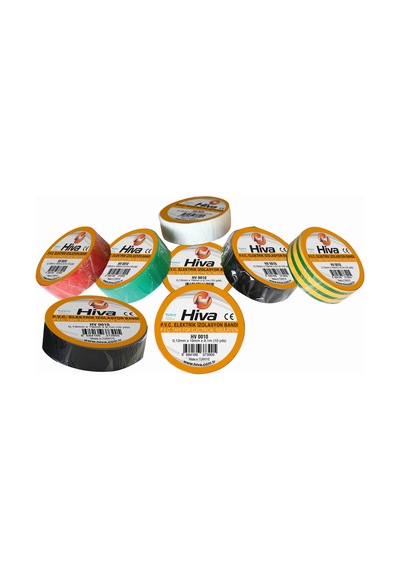 Hv0010 Pvc Elektrik İzolasyon Bandı Siyah / 10 Lu Paket
