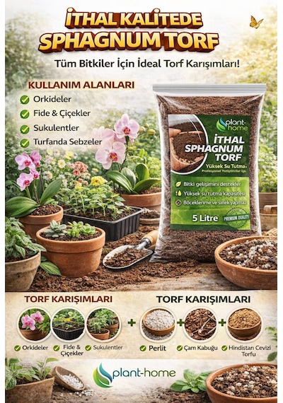 5 Litre İthal Spagnum Torf -premium Kalite 1000