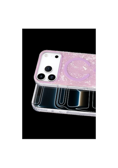 Onegif Apple iPhone Uyumlu 17 Pro Max Mila Dalgalı Magsafe Kapak - Lila Düz Renkli