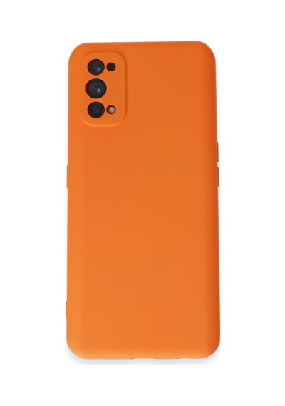 Realme 7 Pro Kılıf Nano İçi Kadife Silikon - Turuncu -