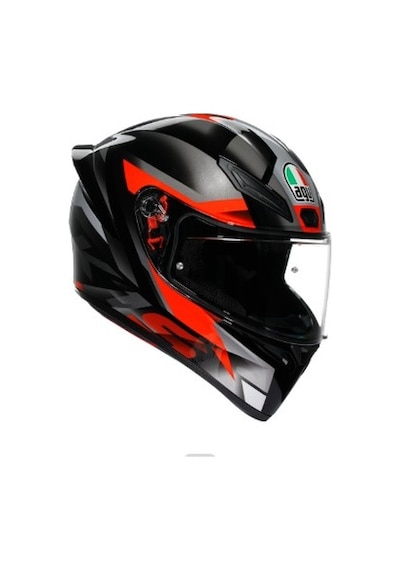 Agv Kask/k1 S E2206 Fastlap Conf. Kask Kırmızı Beyaz Siyah