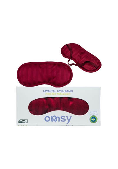 Omsy Lavantalı Uyku Bandı Bordo 1 Adet