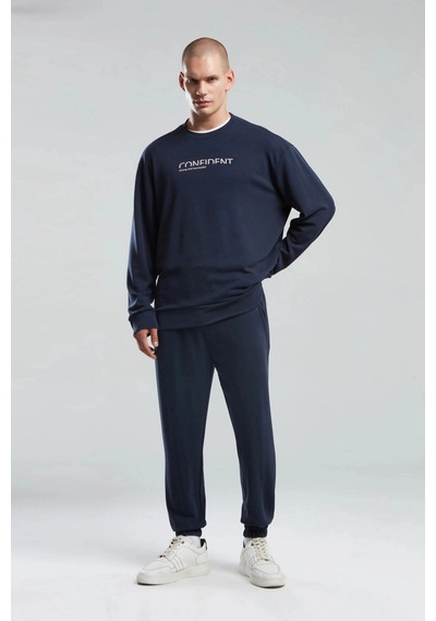 Benmanaj Erkek Haki Sweatshirt - Lacivert Lacivert