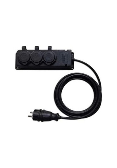 30 Mt Uzatma Kablosu 3x1.5 Mm Ttr Kauçuk Cca Siyah 1