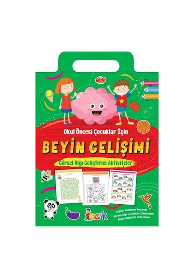 Beyin Gelişimi - Görsel Algı Geliştirici Aktiviteler - Okul Öncesi Çocuklar için- Bıcırık Yayınları