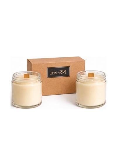 Sandalağacı Kokulu Dekoratif Ahşap Fitil, 200 Ml Hediyelik Set 2.8 L