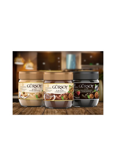 Gürsoy Sütlü Fındık Kreması 400 Gr & Kakaolu Fındık Kreması 400 Gr & Bitter Kakaolu Fındık Kreması 400 Gr 64818005