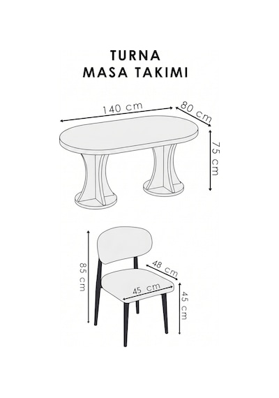 Turna Mutfak Masası Mdf Lam 80/140 Beyaz Düz Beyaz Beyaz Düz Beyaz Turna Mutfak Masası Mdf Lam 80/140 Beyaz Düz Beyaz Beyaz Düz Beyaz