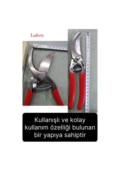 Özel Üretim Bağ Ağaç Budama Makası Üzüm Bahçe Çiçek Gül Bitki Narenciye Eğri Dal Kesme Aleti