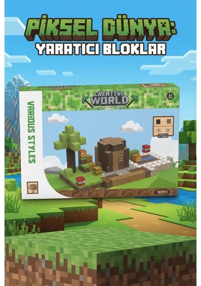 Creative World Serisi 192 Parça Eğitici Ve Eğlenceli Manyetik Yapı Bloğu Oyun Seti