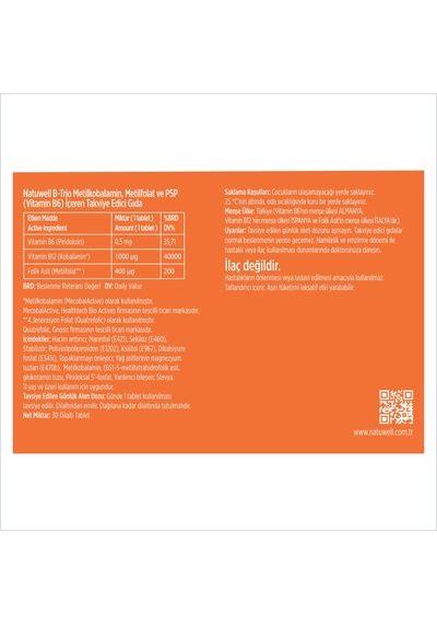 Natuwell B-trio Odt 30 Tb
