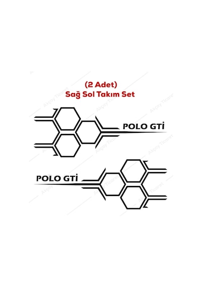 Polo Bal Peteği Sticker Polo Sticker Polo Gti Oto Sticker